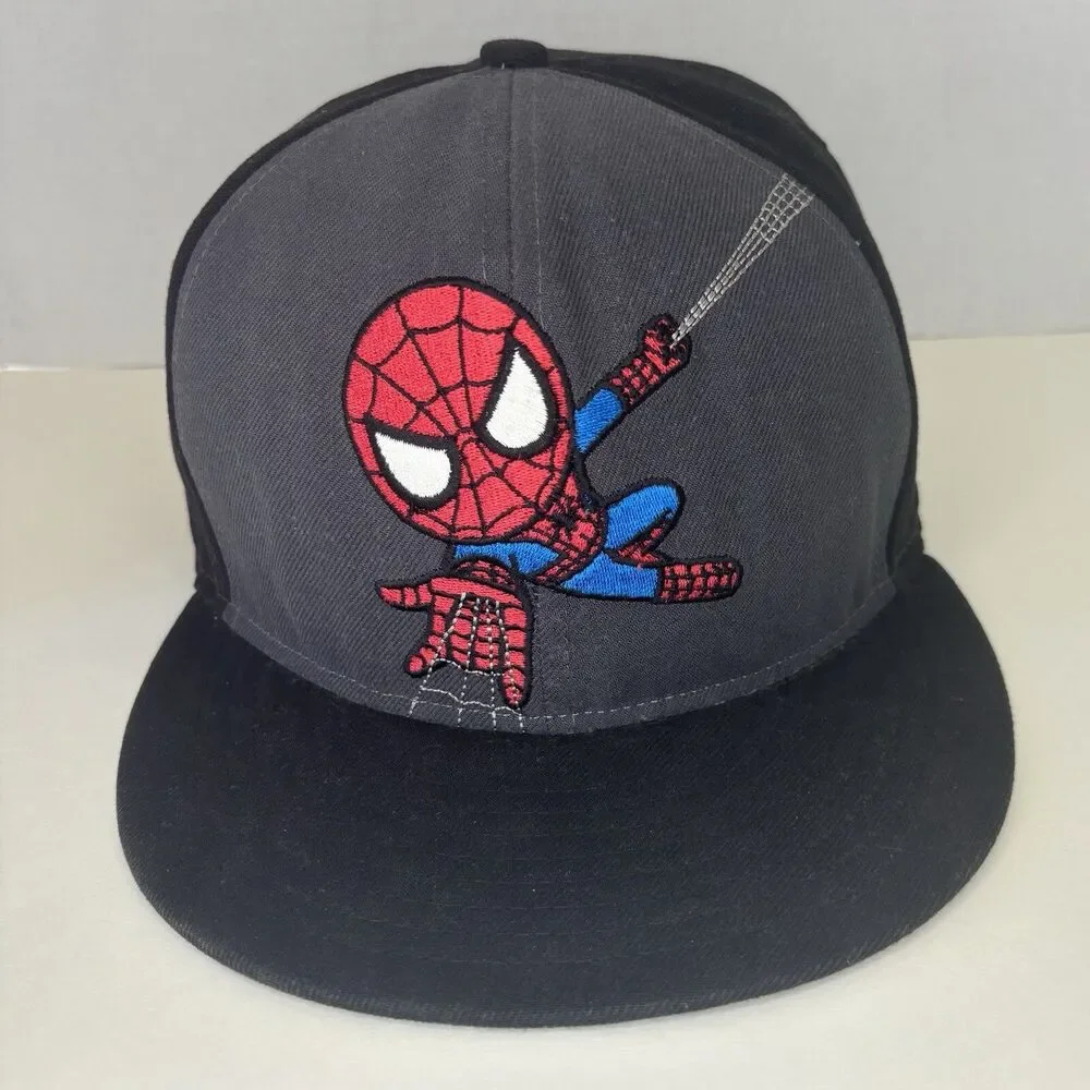 New Era Tokidoki Spider-Man Marvel 59fifty Fitted‎ Hat 7 1/2 Simone Legno Black